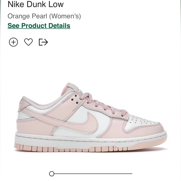 Women’s Nike Dunk Low Orange Pearl - Picture 7 of 7
